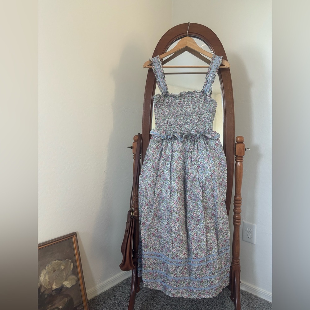 Neuflora Floral Spring Dress Rick Rack Just Me